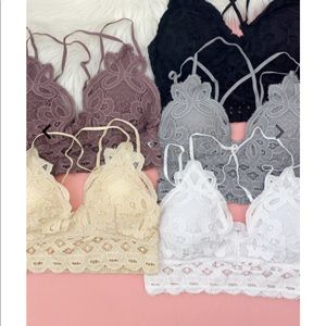 White bralette from Jenny Boston
